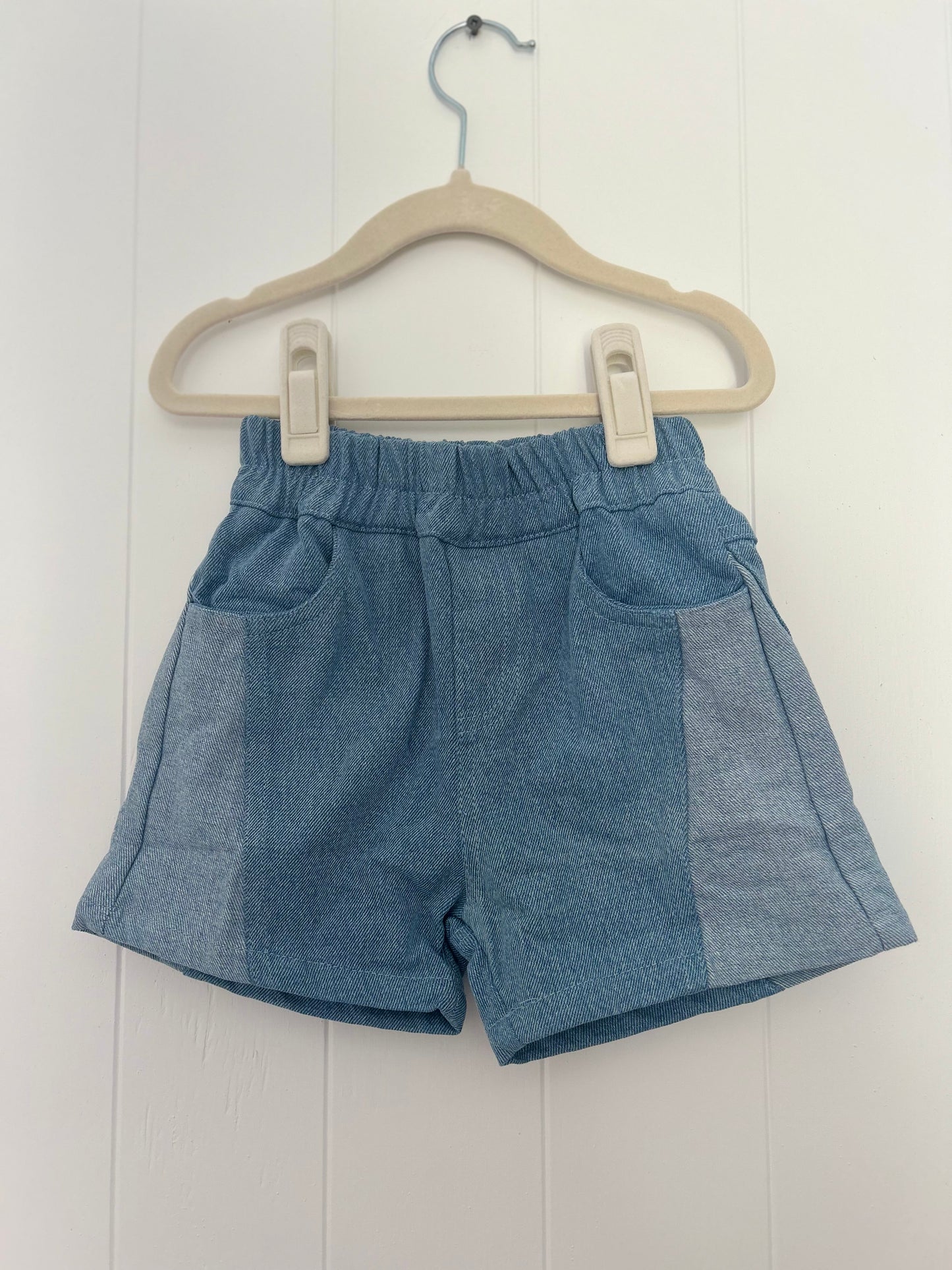 Denim Two Toned Shorts
