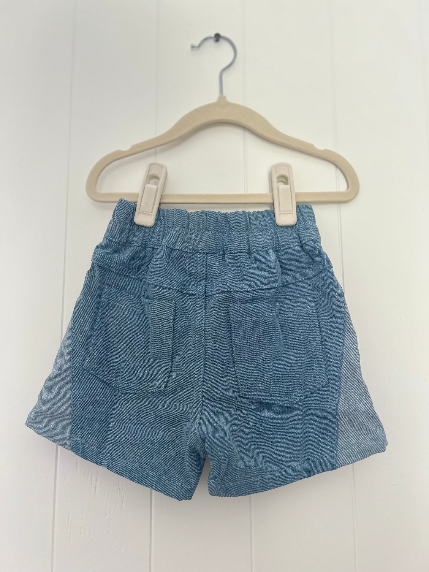 Denim Two Toned Shorts