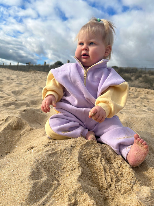 Oversized Tracksuit Set - Lilac Lemon