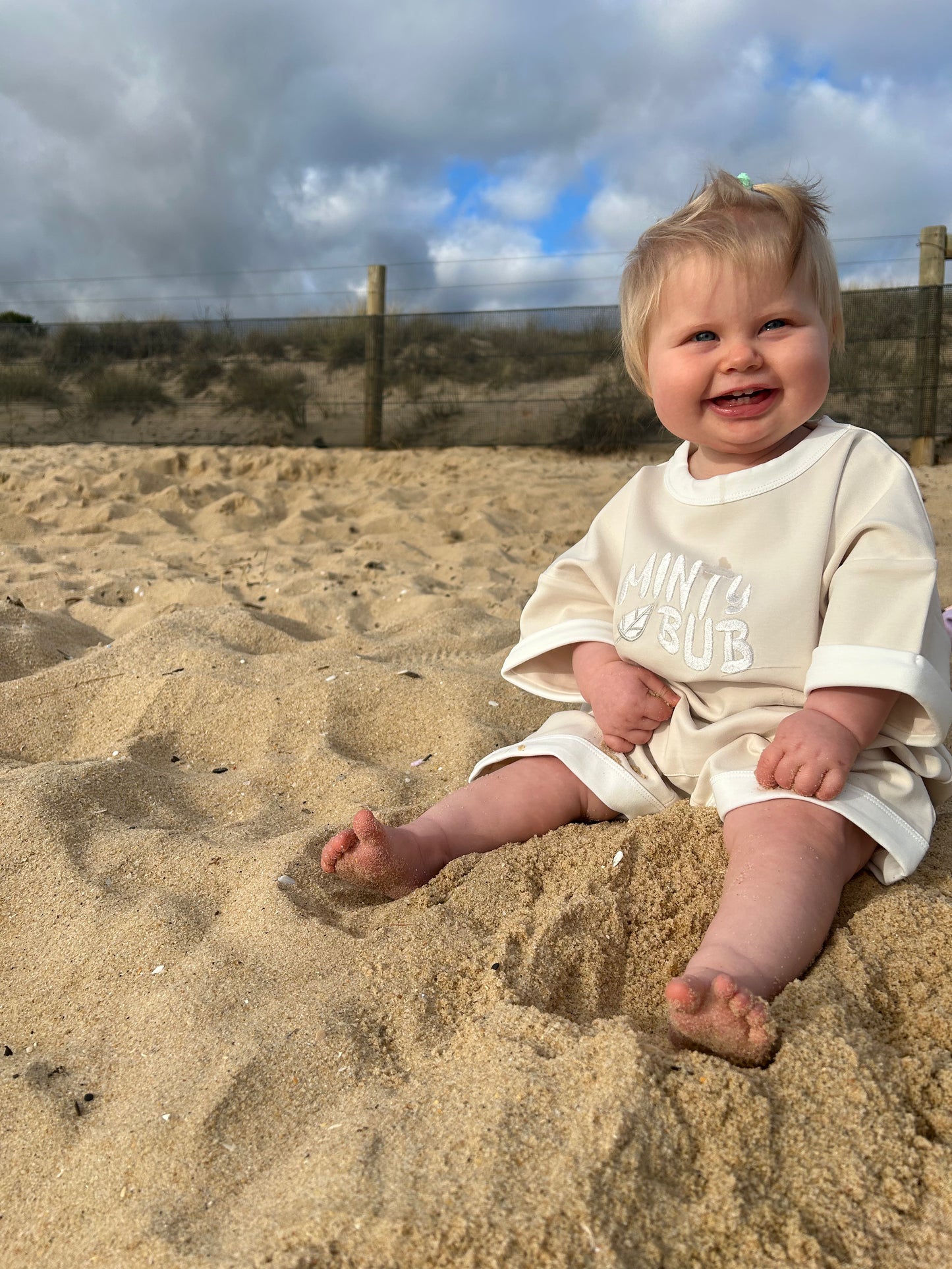 Stretch Romper - Cream